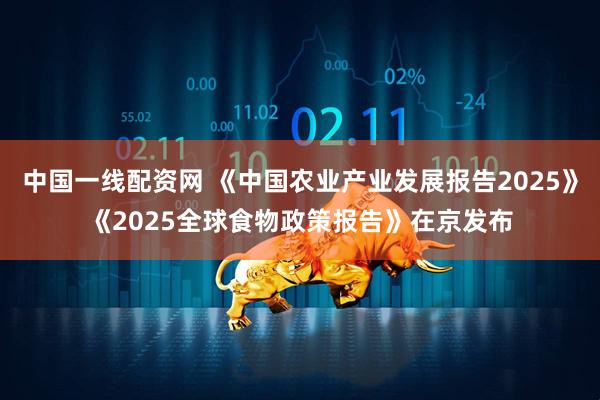 中国一线配资网 《中国农业产业发展报告2025》《2025全球食物政策报告》在京发布